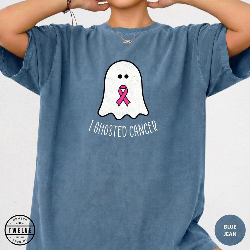 I Ghosted Cancer Shirt,  Awareness Tee, Funny Ghost